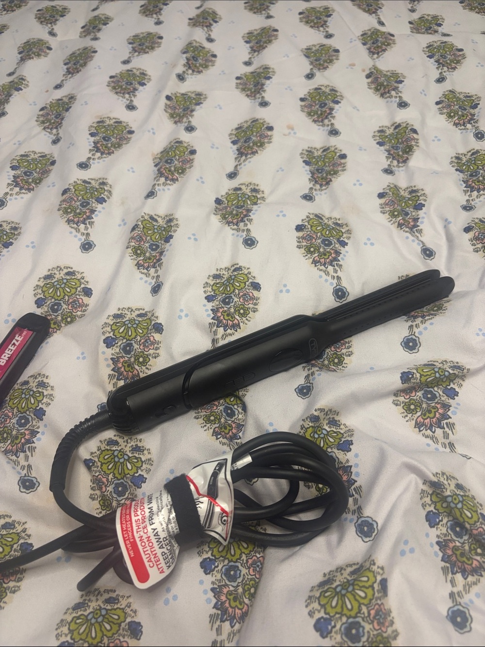 Professional Black Hair Straightener Flat Iron by